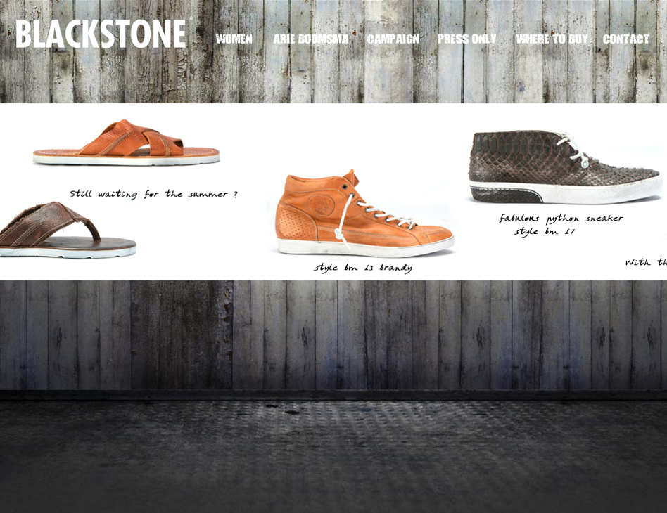 Blackstone Fashion // website men